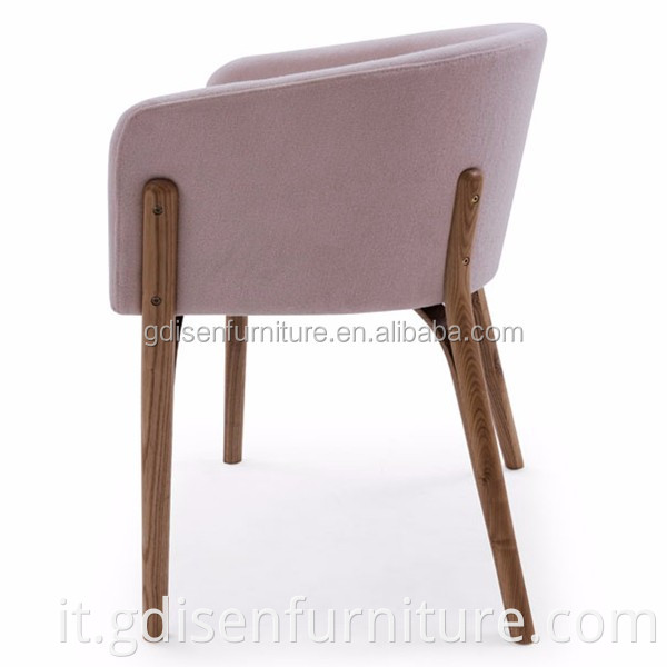 Sedia da pranzo in legno moderno sedia da pranzo sedia in tessuto